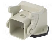 Enclosure for connectors: HDC; angled; size D3A; with latch; IP65 DEGSON ELECTRONICS