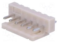 Connector: wire-board; socket; male; PIN: 6; DF1; 3A; 250V; straight HIROSE