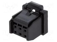 Connector: wire-board; plug; female; PIN: 6; DF51K; 2A; 250V; crimped HIROSE