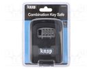Key safe; combination code; W: 90mm; H: 120mm; D: 40mm KASP