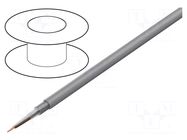 Wire; ELITRONIC® LIYCY; 2x0.25mm2; tinned copper braid; PVC; grey TKD