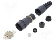 Connector: fiber optic; PIN: 2; multi mode duplex (MM); bayonet BULGIN