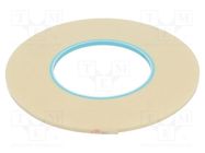 Tape: electrical insulating; W: 4mm; L: 45m; Thk: 0.304mm; beige 3M