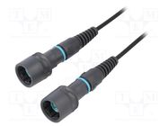 Fiber patch cord; PIN: 2; multi mode duplex (MM); bayonet; LC 