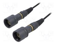 Fiber patch cord; PIN: 2; multi mode duplex (MM); bayonet; LC 