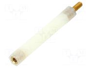 Insulating sleeve; Int.thread: M3; L: 45mm; UL94V-2; polyamide DREMEC