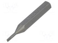 Screwdriver bit; slot; 1.2x0.25mm; Socket size: 4mm; MICRO WIHA