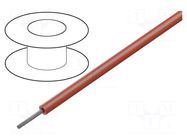 Wire; ThermoThin; stranded; Cu; 28AWG; PFA; red; 600V; 30.5m; 100ft ALPHA WIRE