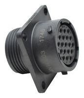 CIRCULAR CONNECTOR, RCPT, 19POS, FLANGE