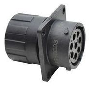 CIRCULAR CONNECTOR, RCPT, 8POS, FLANGE