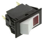 ILLUMINATED ROCKER SWITCH,SPST,ON-NONE-ON,15A