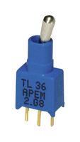 TOGGLE SWITCH, SPDT, 0.4A, 20VAC/DC, TH
