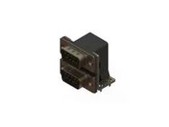 STACKED D-SUB CONN, R/A PLUG, 9P, 2PORT