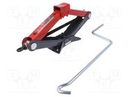 Scissors car jack; 1000kg; Hmin: 88mm; Hmax: 370mm PROLINE