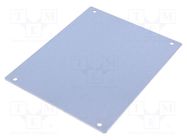 Mounting plate; steel; W: 141mm; L: 174mm; Plating: zinc FIBOX