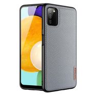 Dux Ducis Fino case covered with nylon material for Samsung Galaxy A03s gray, Dux Ducis