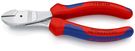KNIPEX 74 05 160 High Leverage Diagonal Cutter with multi-component grips chrome-plated 160 mm