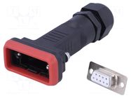 Connector: D-Sub; PIN: 9; female; for cable; soldering CONNFLY