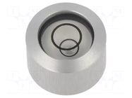 Spirit level; with smooth reference surface; 9.5mm; aluminium ELESA+GANTER