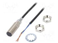 Sensor: inductive; OUT: PNP / NO; 0÷9mm; 10÷30VDC; M12; 2m; IP67 OMRON