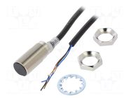 Sensor: inductive; OUT: PNP / NO; 0÷12mm; 10÷30VDC; M18; 2m; IP67 OMRON