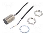 Sensor: inductive; OUT: PNP / NO; 0÷23mm; 10÷30VDC; M30; 2m; IP67 OMRON