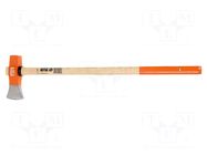 Axe; steel; 900mm; 3.27kg; wood (ash); Application: for splitting BAHCO