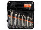 Wrenches set; bent,combination spanner; 8pcs. BAHCO