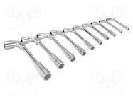 Wrenches set; L-type,socket spanner; 11pcs. BAHCO