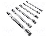 Wrench-set; socket spanner,with joint; 6pcs. BAHCO