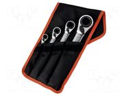 Wrench-set; box,with ratchet; 4pcs. BAHCO