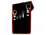 Wrench-set; box,with ratchet; 5pcs. BAHCO