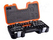 Wrench-set; socket spanner; tool steel; 53pcs. BAHCO