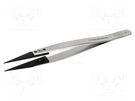 Tweezers; 130mm; Blade tip shape: sharp LINDSTRÖM