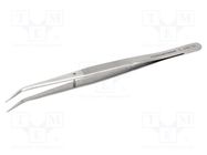 Tweezers; 155mm; Blades: curved,narrowed; Blade tip shape: sharp LINDSTRÖM