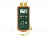 Meter: temperature; digital; LCD; Accur: ±(0.05%+0.3°C) EXTECH