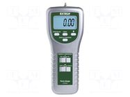 Meter: force; LCD; 5 digits; 0÷196N,0÷20kg,0÷44Ibs; 0.5% EXTECH