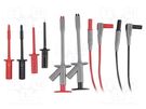 Test leads; 1m; clip-on probes x2,test leads x2,test probes x4 EXTECH