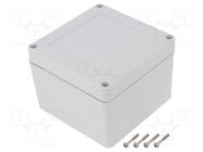 Enclosure: multipurpose; X: 105mm; Y: 105mm; Z: 75mm; ZP; ABS; IP67 KRADEX