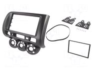 Radio frame; Honda; 2 DIN; anthracite 4CARMEDIA