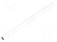 Fiber for LED; Ø3.2mm; L: 45mm; round; Front: flat; straight MENTOR