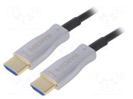 Cable; HDMI plug,both sides; HDMI 2.0,optical; ARC,HDMI CEC; 10m QOLTEC