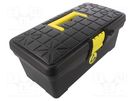 Container: toolbox; ESD; black,yellow; 350x180x150mm STATICTEC