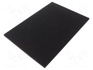 Conductive foam; ESD; L: 345mm; W: 245mm; Thk: 10mm; black STATICTEC