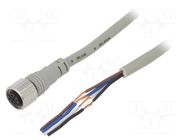 Cable: for sensors/automation; M12; PIN: 4; straight; 2m; plug; CI AUTONICS