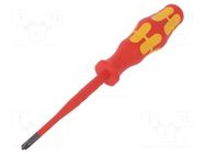Screwdriver; insulated,slim; PlusMinus PZ-type; PZ1/SL; 1kVAC WERA