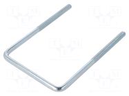 U-bolt; C; 1.25; steel; zinc; Thread len: 70mm; Int.width: 89mm DROMET