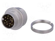 Connector: M16; socket; male; PIN: 14; 3A; 60V; soldering; IP68 LUMBERG