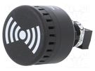 Signaller: sound; buzzer; 24VDC; 24VAC; ESM; IP65; black; on panel AUER SIGNAL