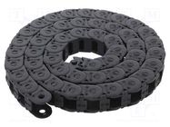 Cable chain; E2.15; Bend.rad: 38mm; L: 1000mm; Int.height: 14.4mm IGUS